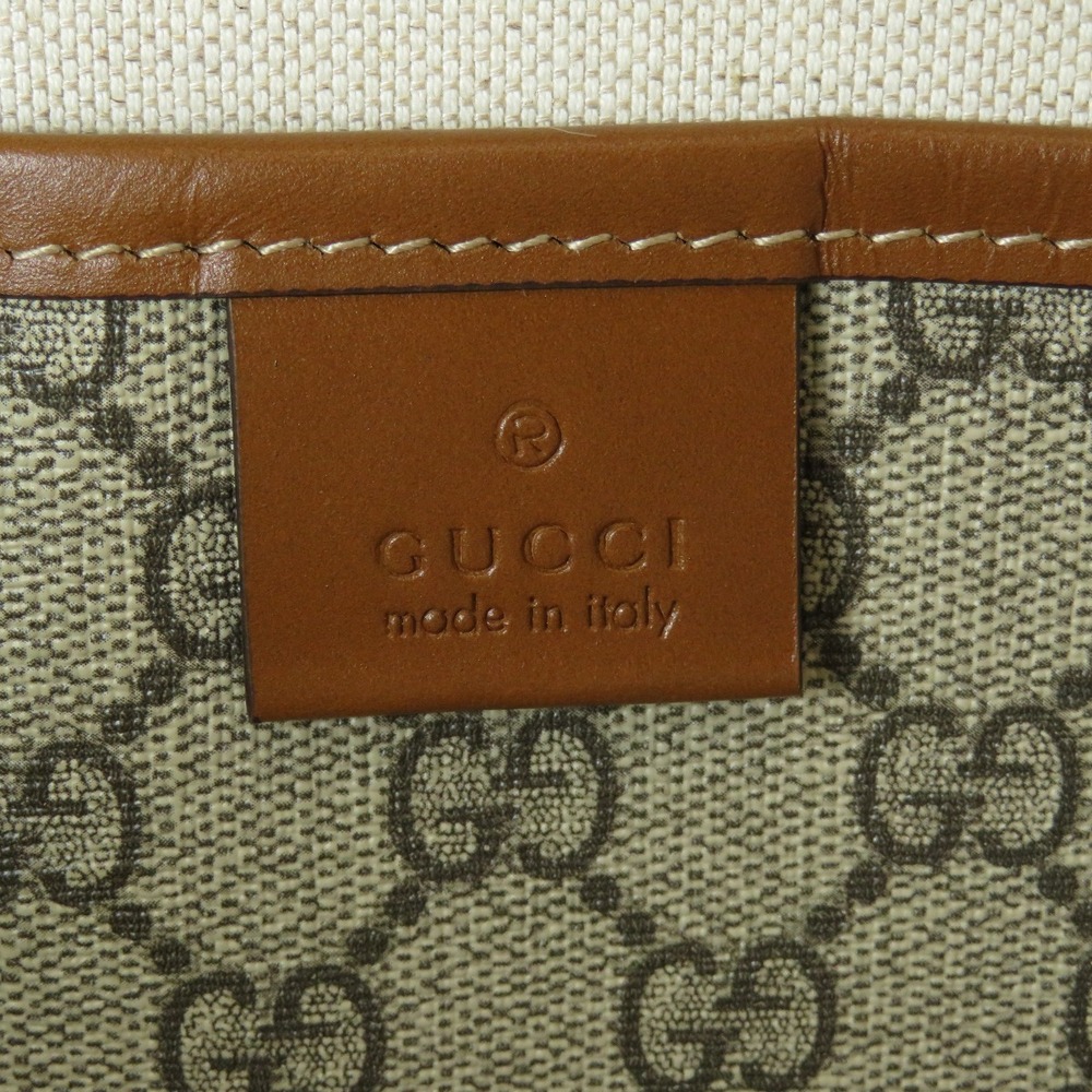 Gucci GG Supreme Sherry Line Tote Bag Brown - Picture 6 of 11